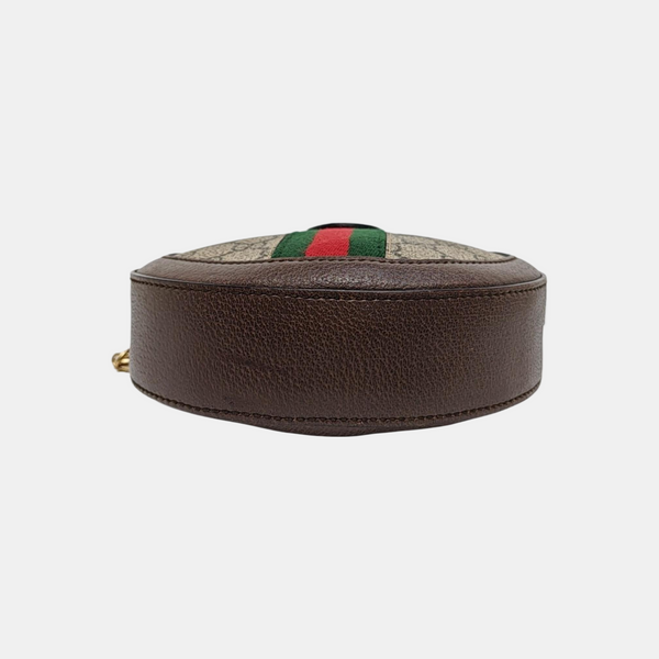 Ophidia Mini Monogram Coated Canvas Beige