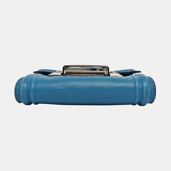 Calfskin Shoulder Bag Blue