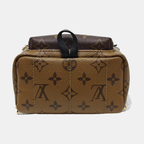 PALM SPRINGS Mini Monogram Coated Canvas Brown