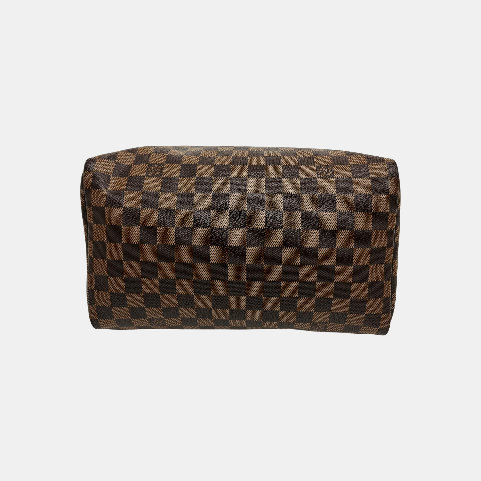 SPEEDY 30 Damier Ebene Coated Canvas Brown