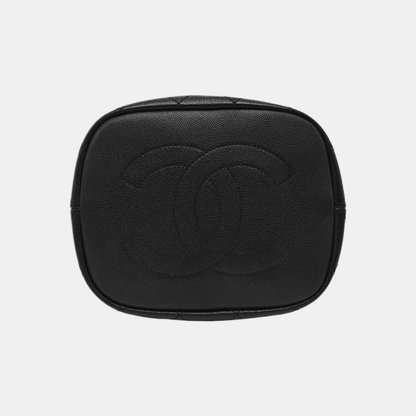 DRAWSTRING Quilted Calfskin Black