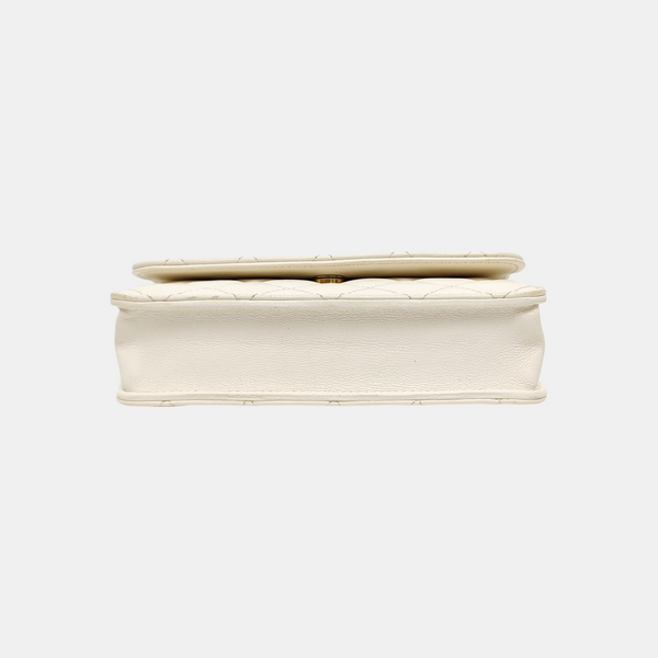WOC Quilted Lambskin White