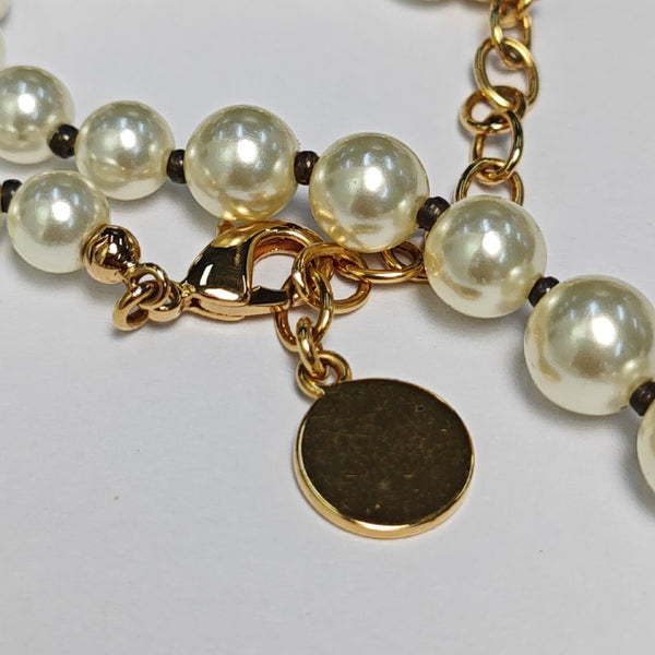 30 Montaigne Metal White Necklace