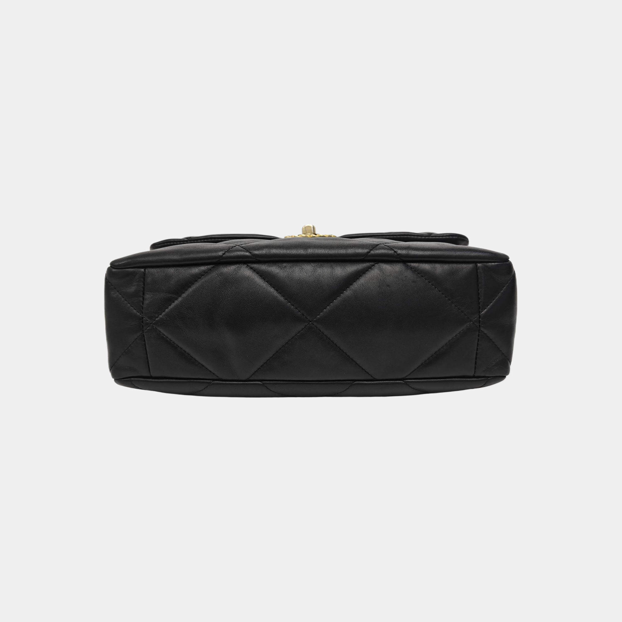 CHANEL 19 Medium Quilted Lambskin Black