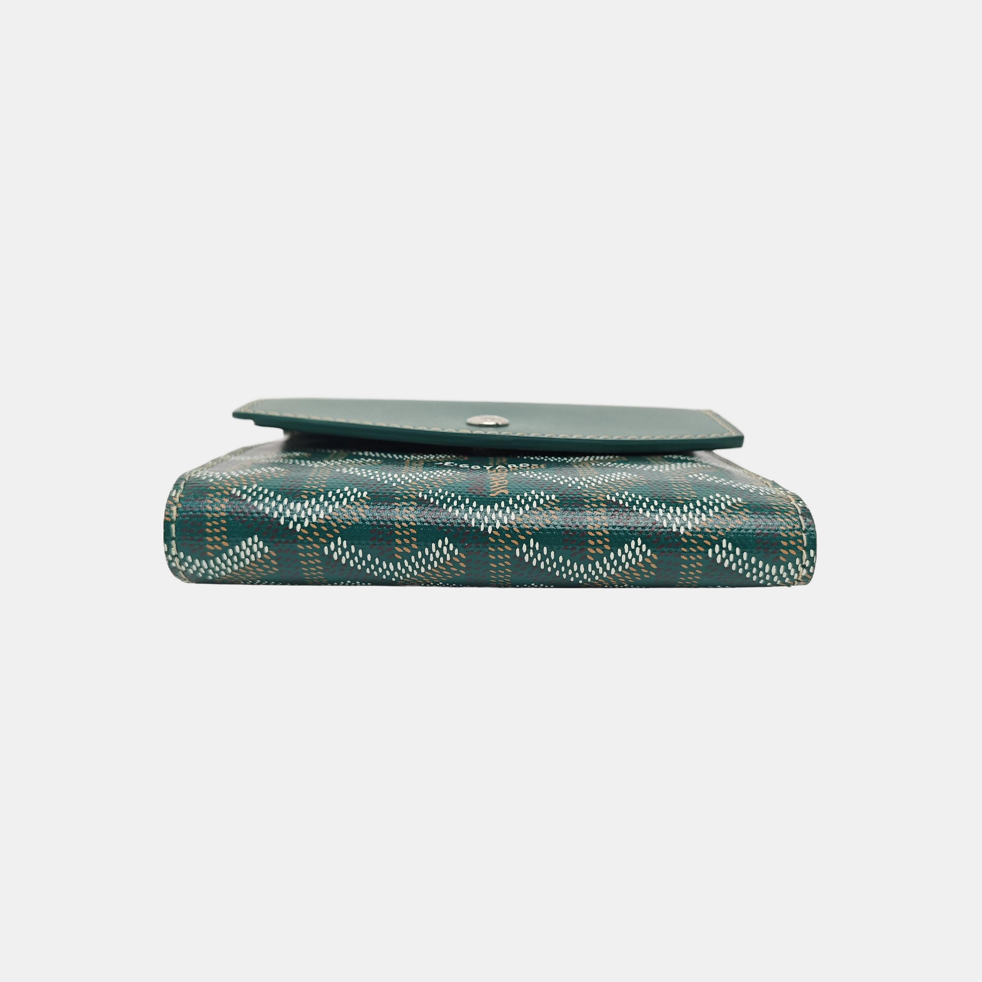 Saint-Marc Coated Canvas Green Wallet