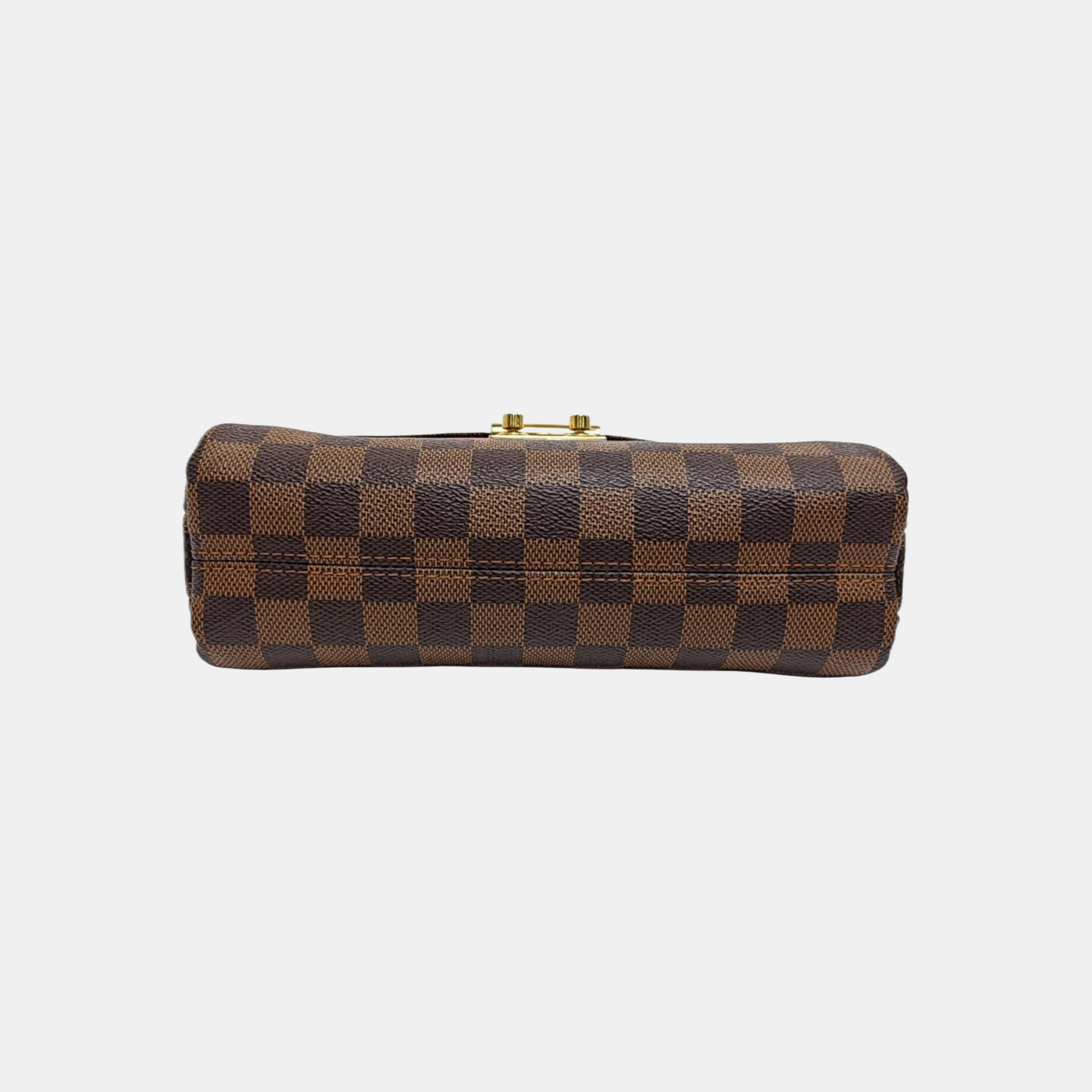 CROISETTE Damier Ebene Coated Canvas Brown