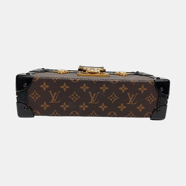 PETITE MALLE Monogram Coated Canvas Brown