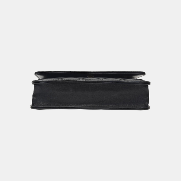 WOC Quilted Lambskin Black
