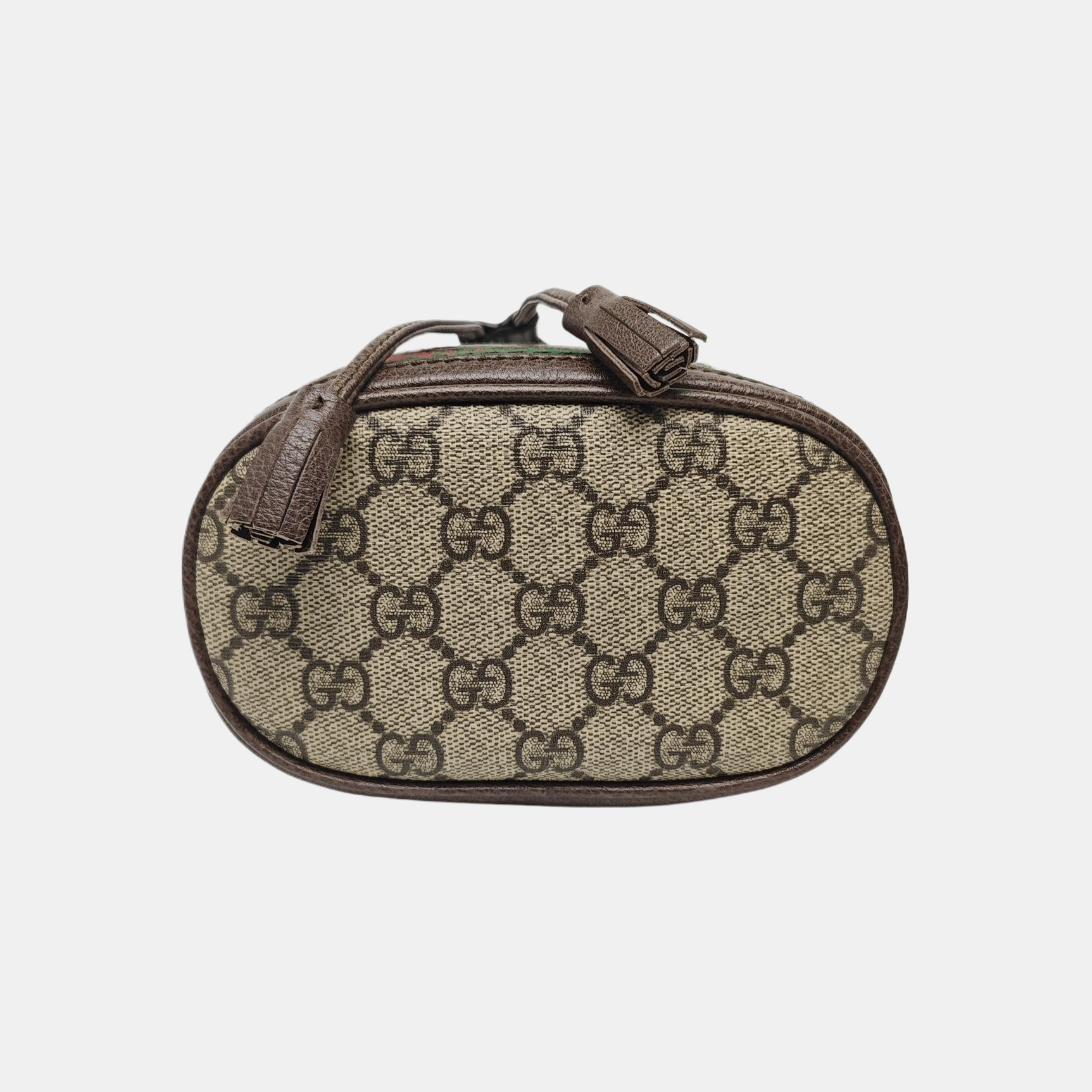 Ophidia Mini Monogram Coated Canvas Beige