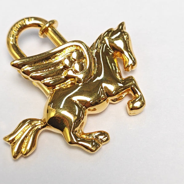 Metal Bag Charm Gold