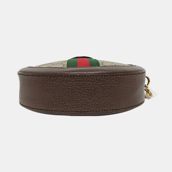 Ophidia Mini Monogram Coated Canvas Beige
