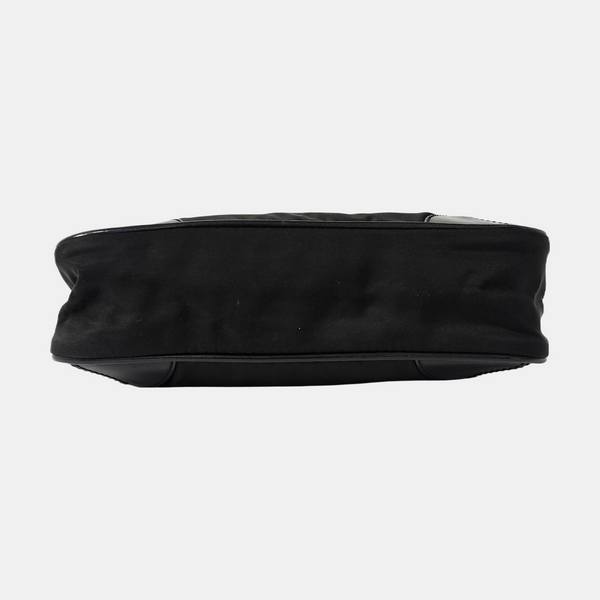 Nylon Top Handle Bag Black