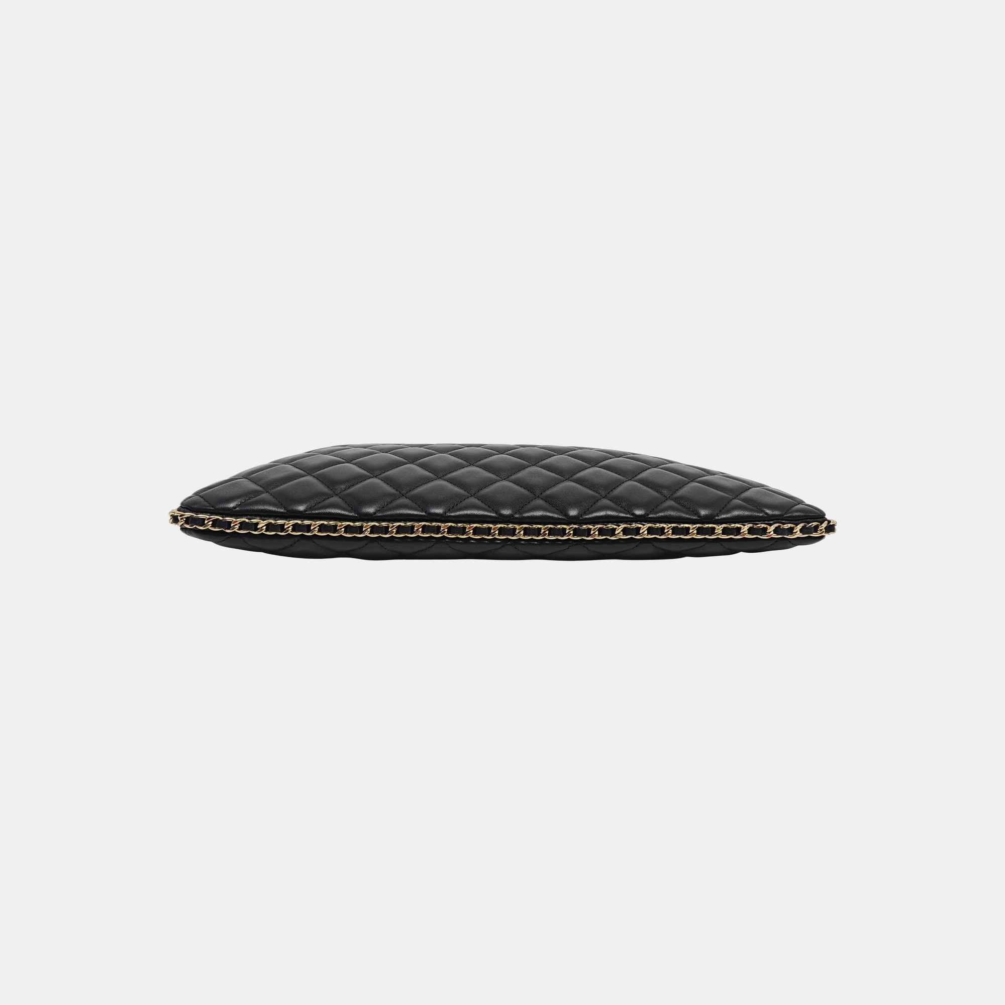 Quilted Lambskin Clutch Black