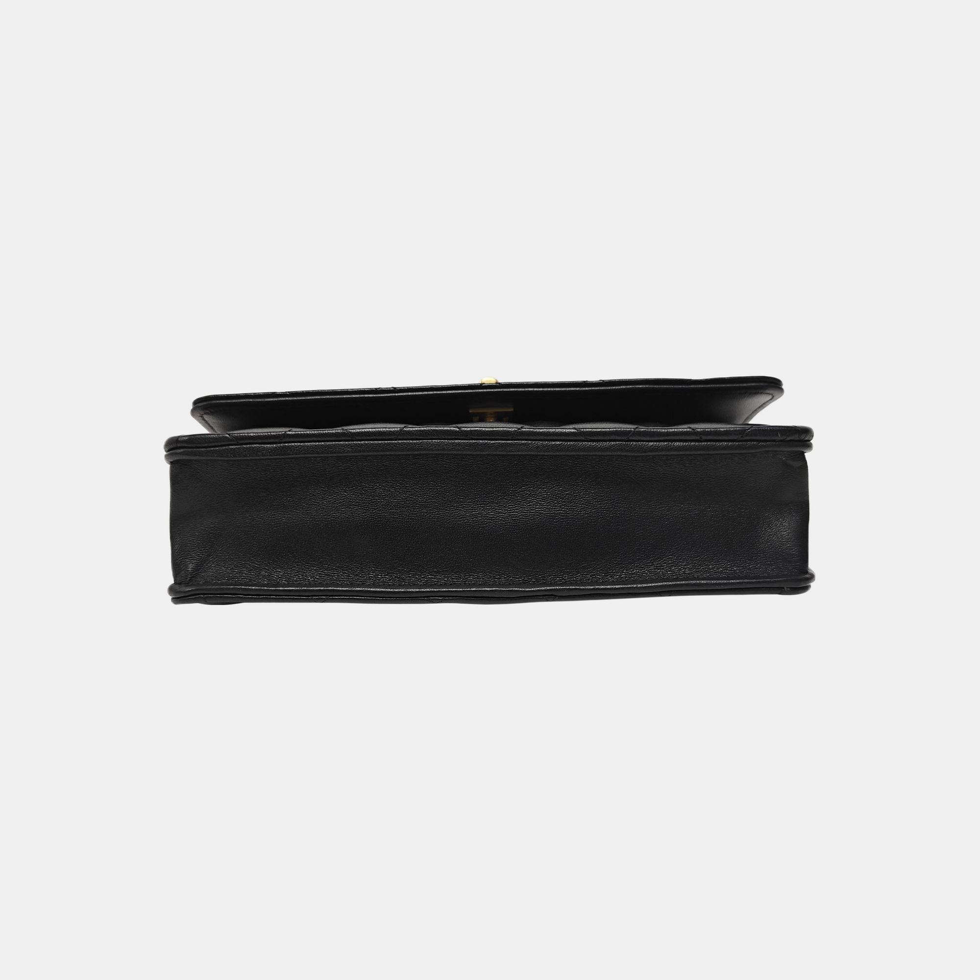 WOC Quilted Lambskin Black