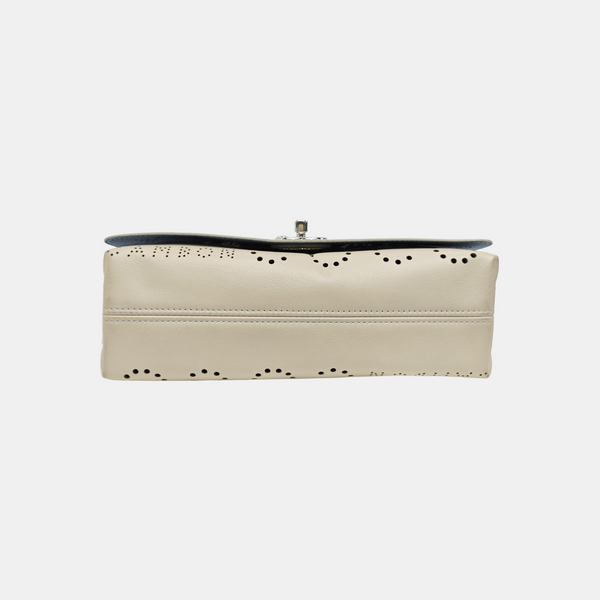 Calfskin Shoulder Bag White