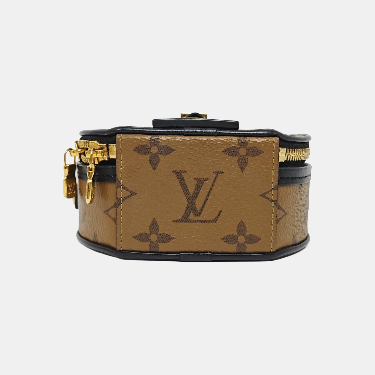 BOITE CHAPEAU Mini Monogram Coated Canvas Brown