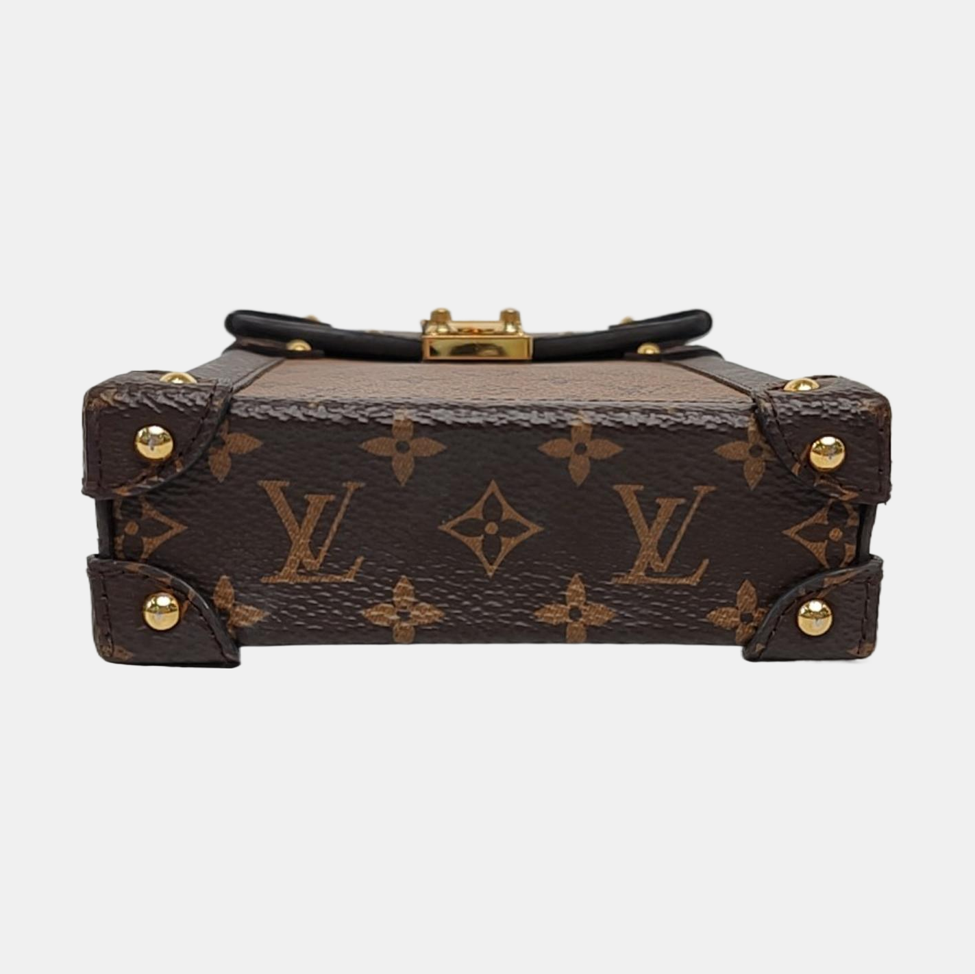 TRUNK Monogram Coated Canvas Brown