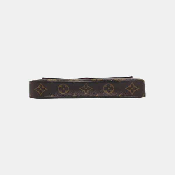 SARAH Monogram Coated Canvas Brown