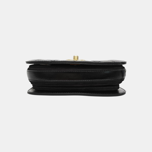 Quilted Calfskin Shoulder Bag Black