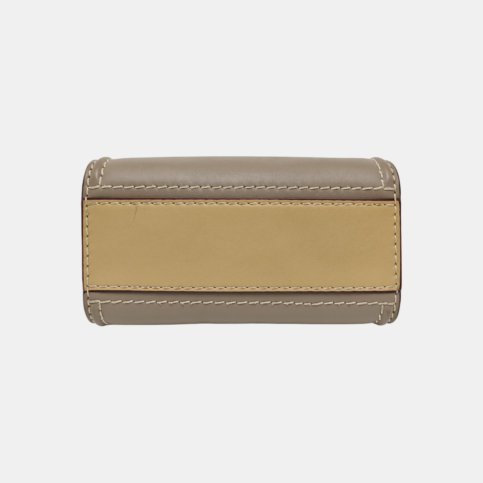 Calfskin Shoulder Bag Gray