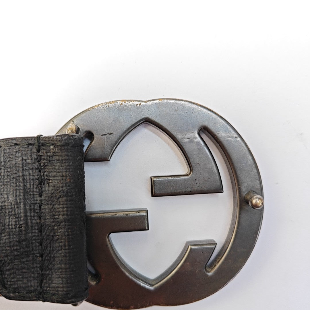 Coated Canvas Belt Black
