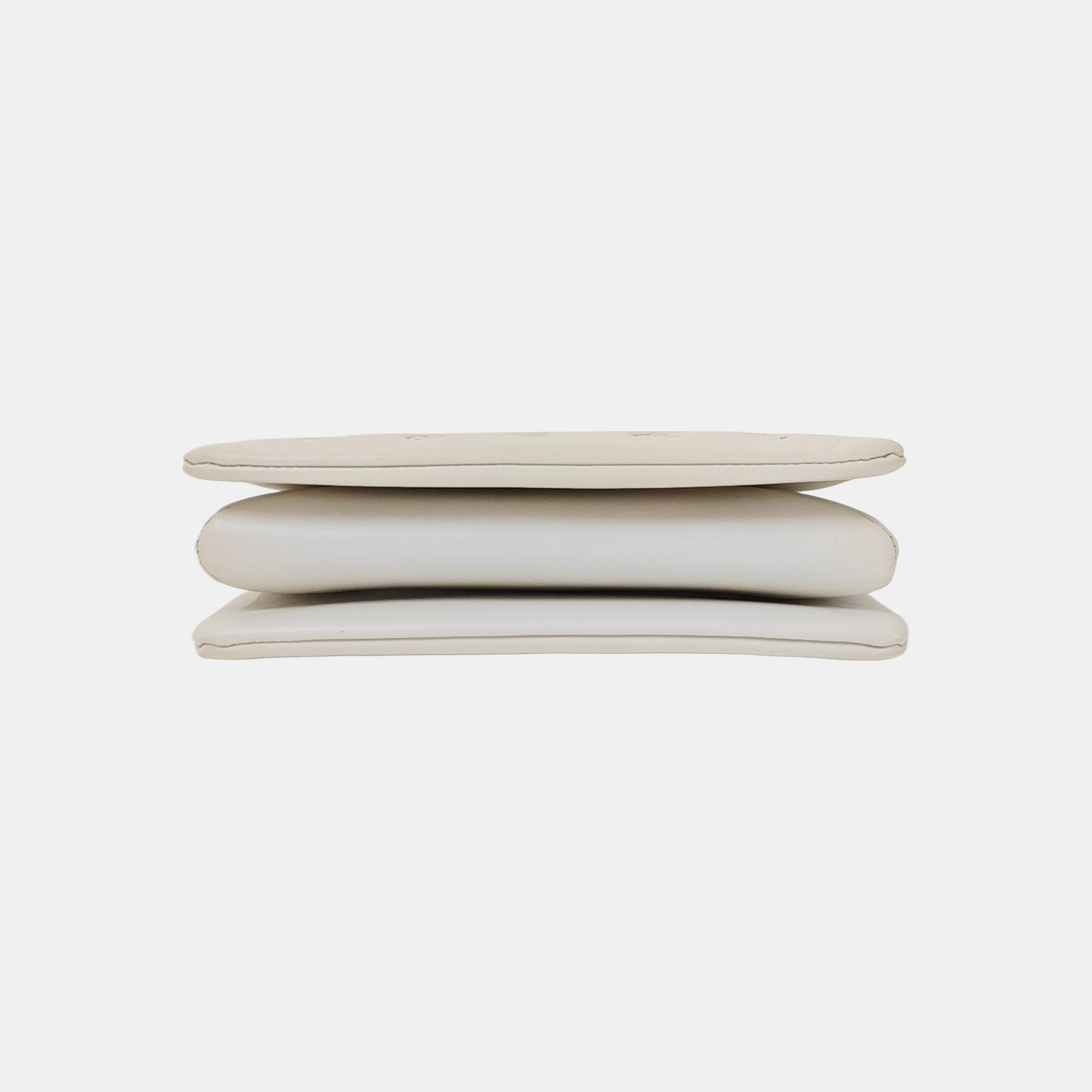 COUSSIN PM Monogram Lambskin White