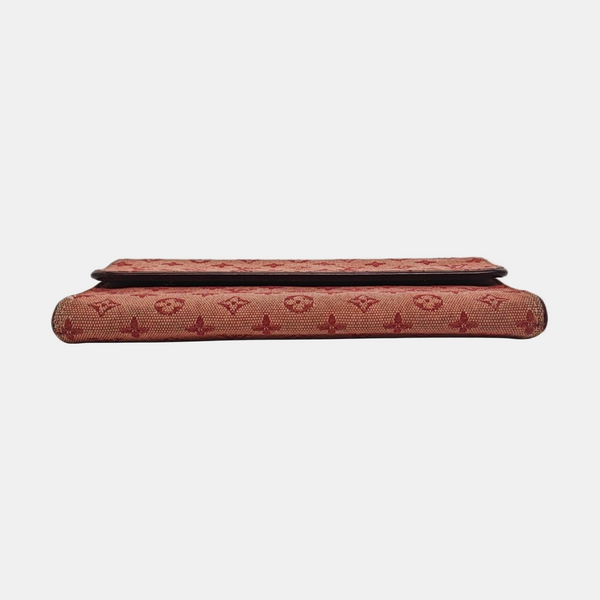 PORTE MONNAIE Monogram Canvas Red Wallet