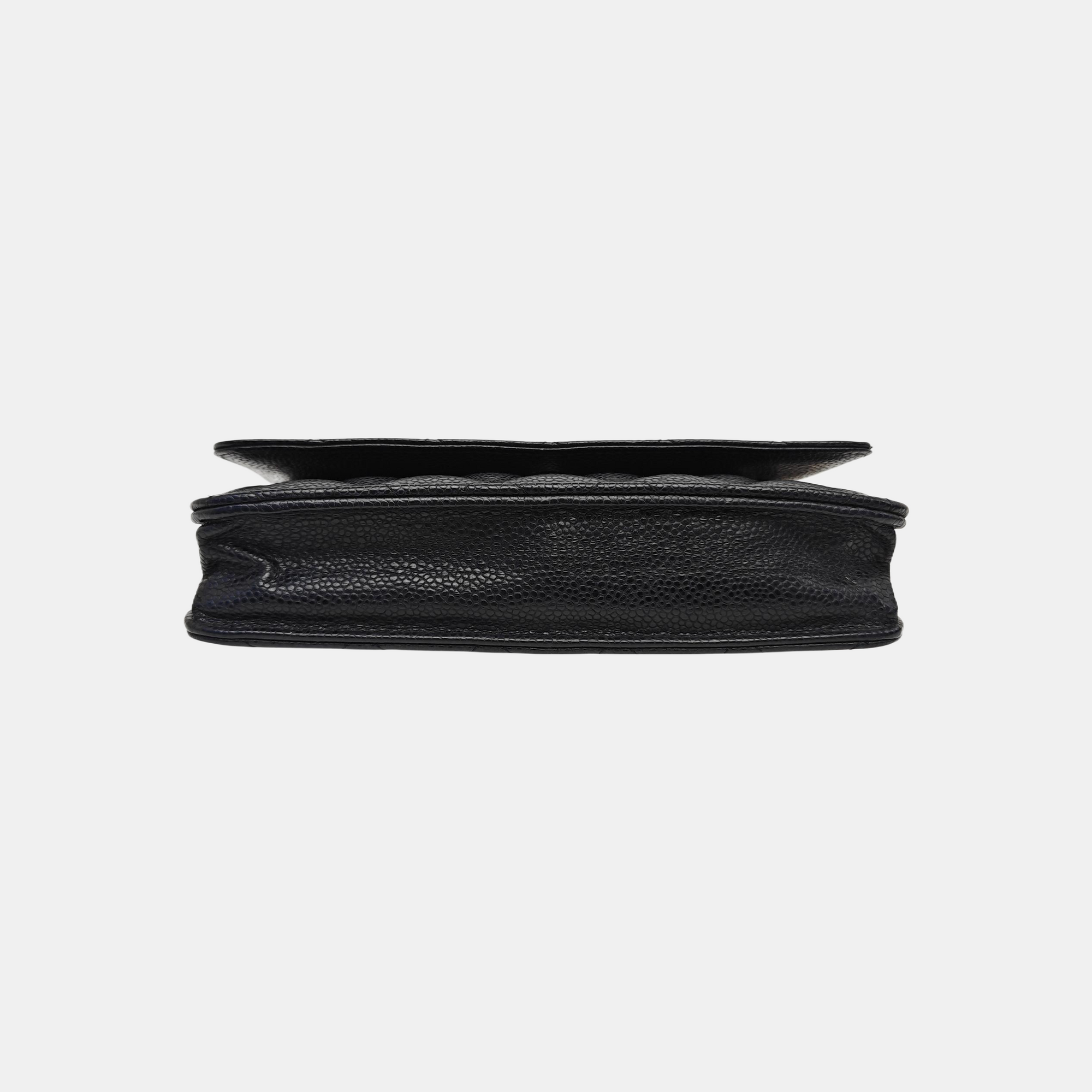 WOC Quilted Grained Calfskin Black