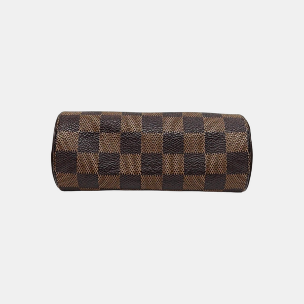 PAPILLON Mini Damier Ebene Coated Canvas Brown