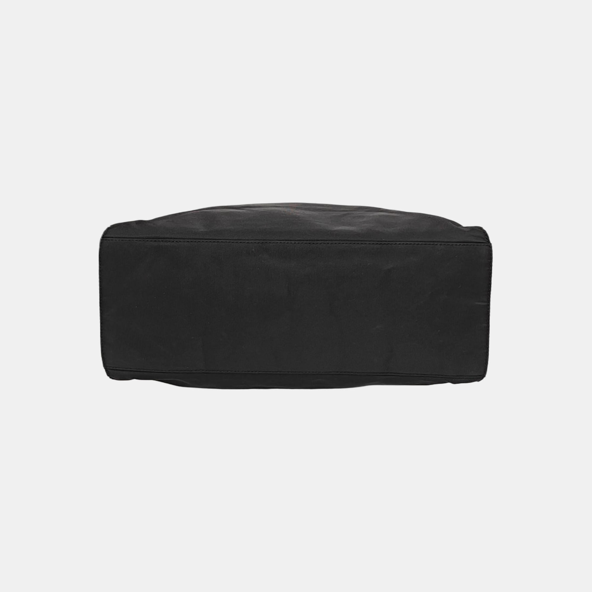 Nylon Top Handle Bag Black