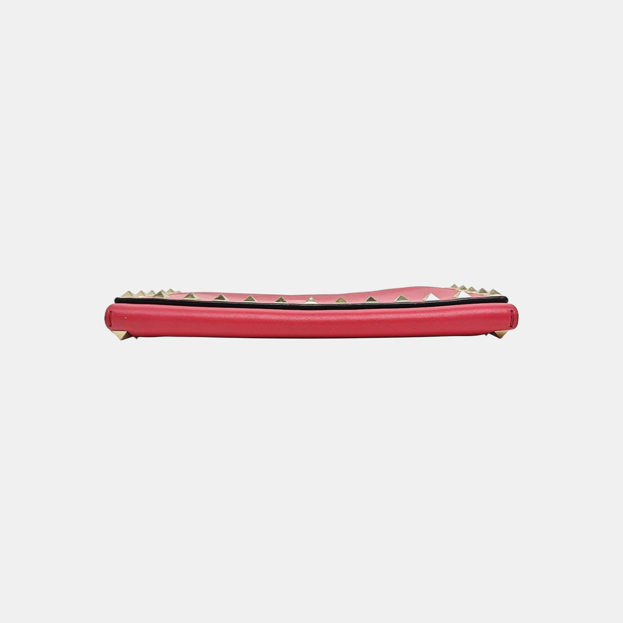 Rockstud Calfskin Red