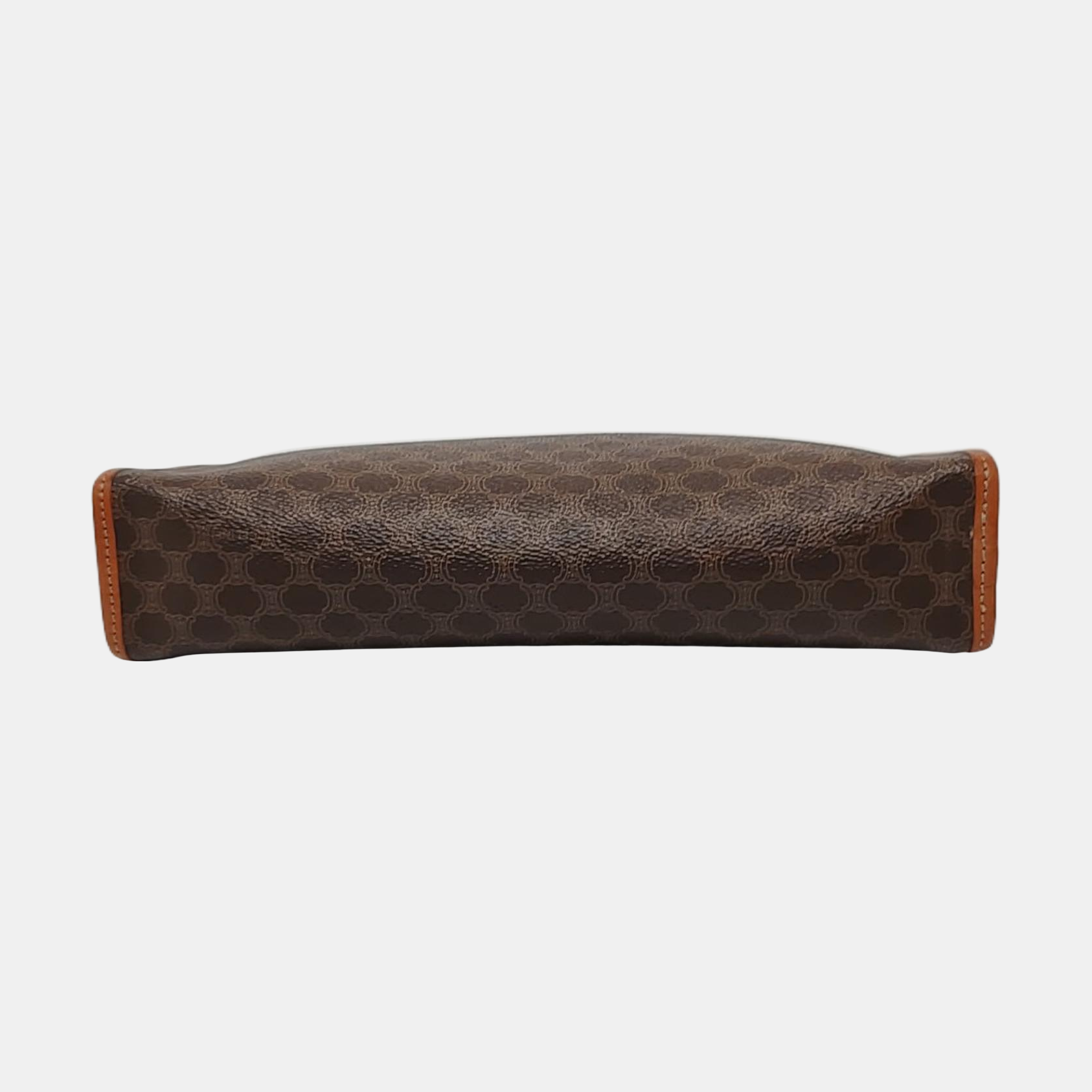 MACADAM CLUTCHE Coated Canvas Brown