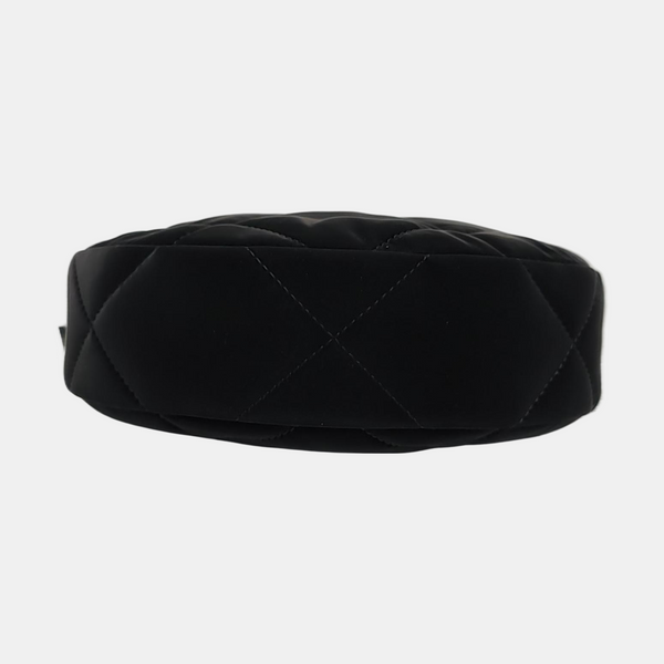 Quilted Velvet Black