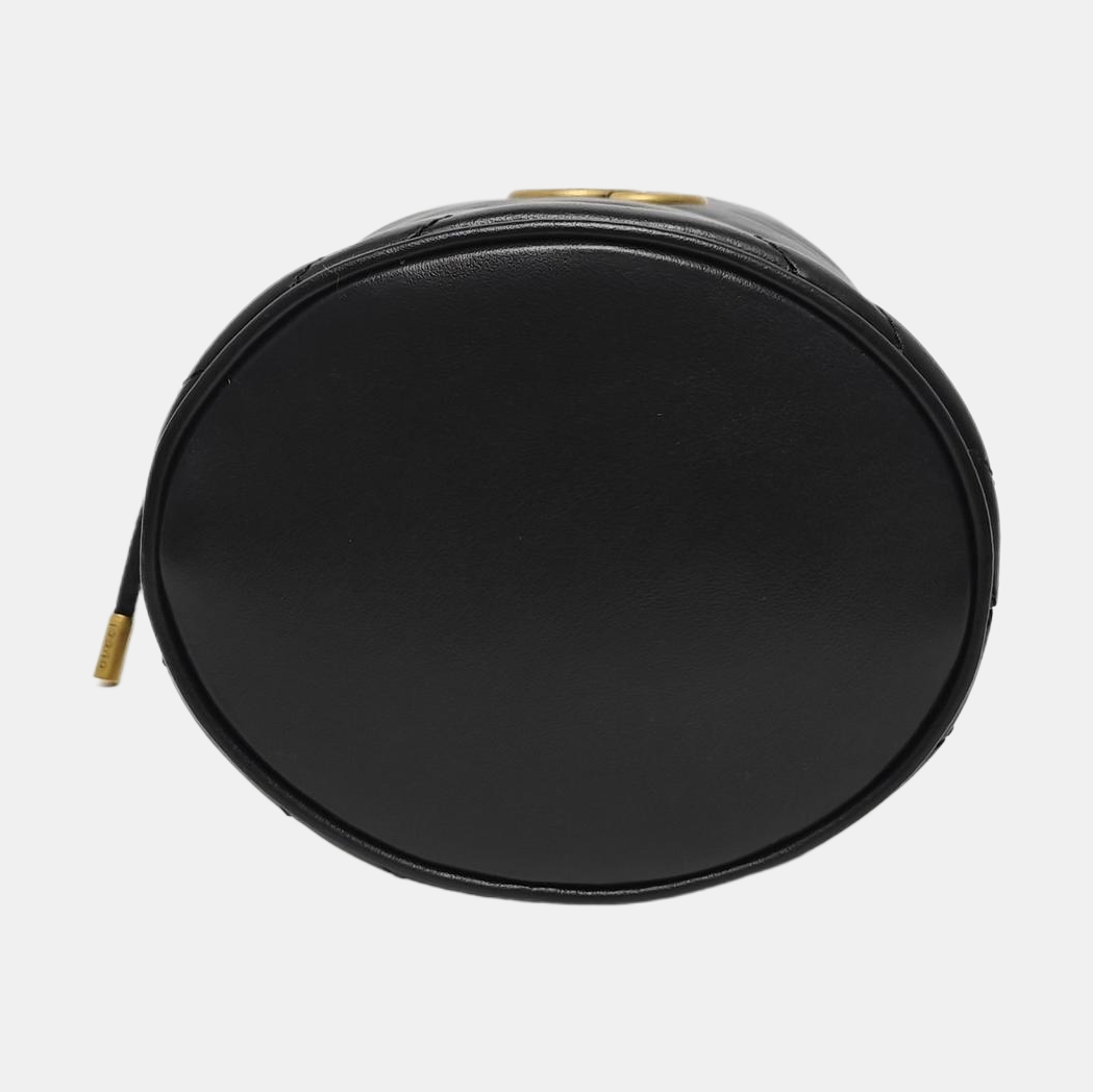 GG Marmont Mini Quilted Calfskin Black