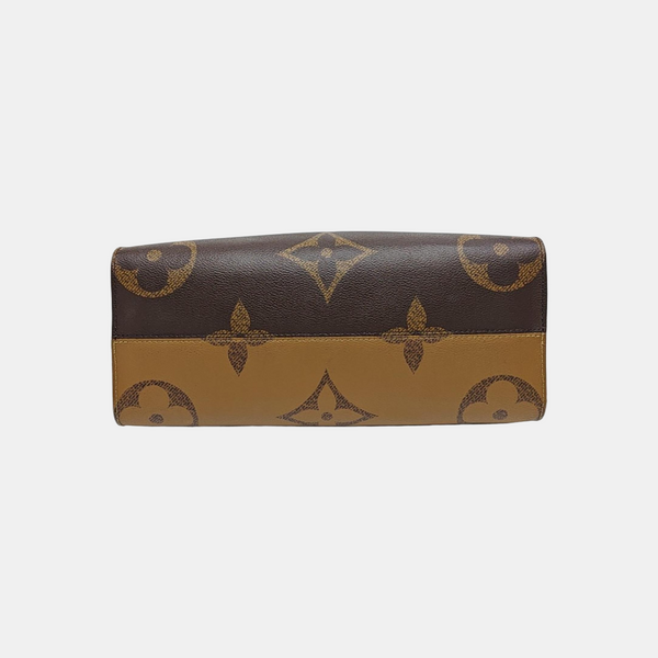 ONTHEGO MM Monogram Coated Canvas Brown