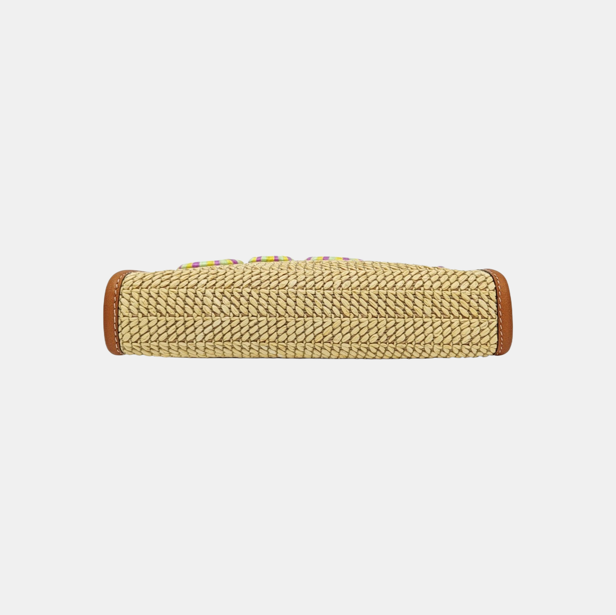Straw Clutch Brown