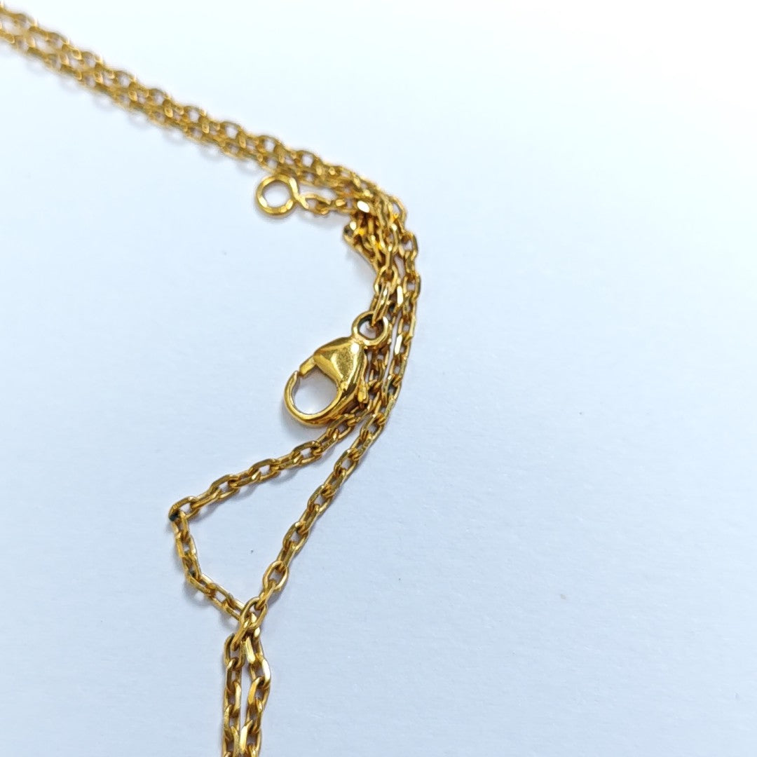 Pop H Metal Gold Necklace