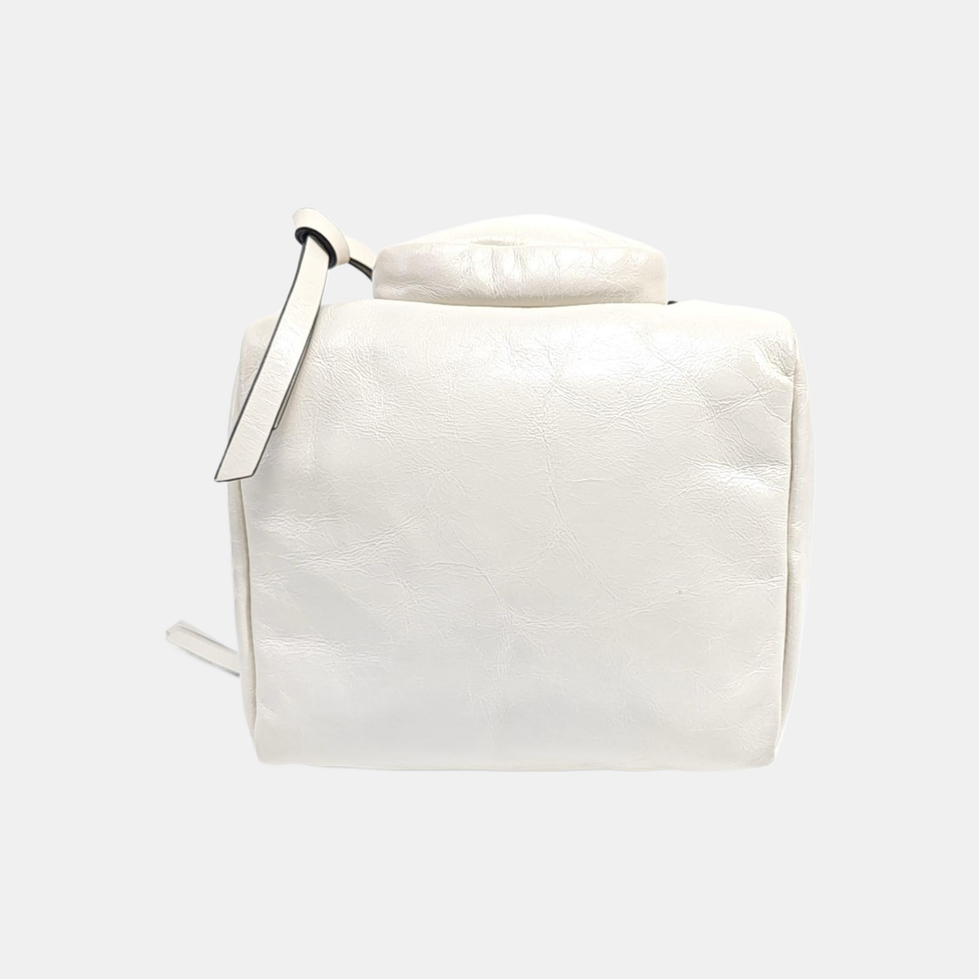 Dangle Mini Calfskin White