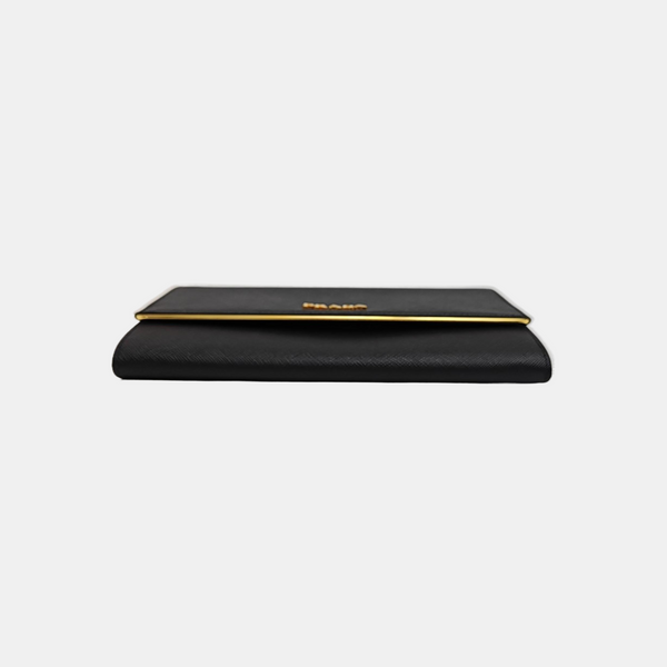 Saffiano Calfskin Clutch Black