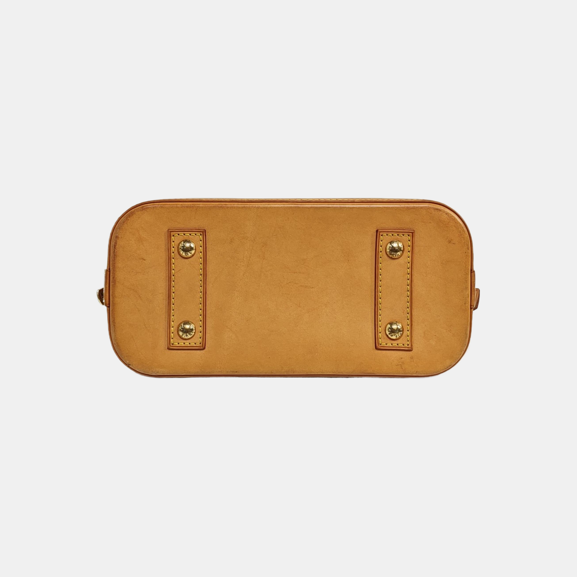 ALMA BB Monogram Coated Canvas Brown