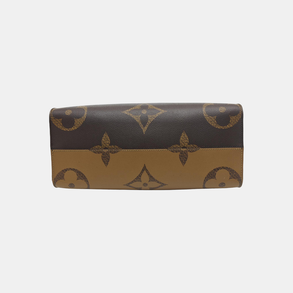 ONTHEGO MM Monogram Coated Canvas Brown