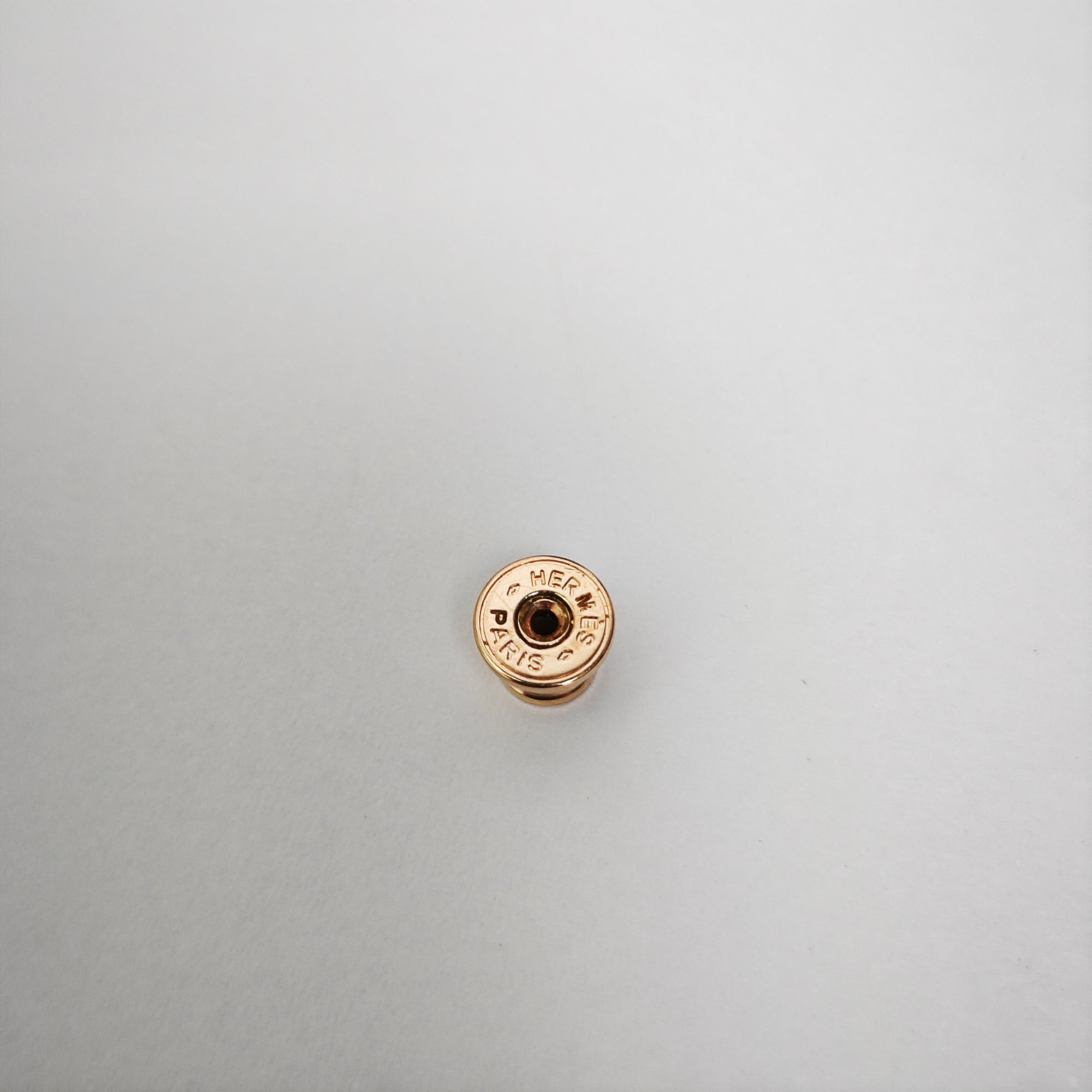 Pop H Metal Rose Gold Stud Earrings
