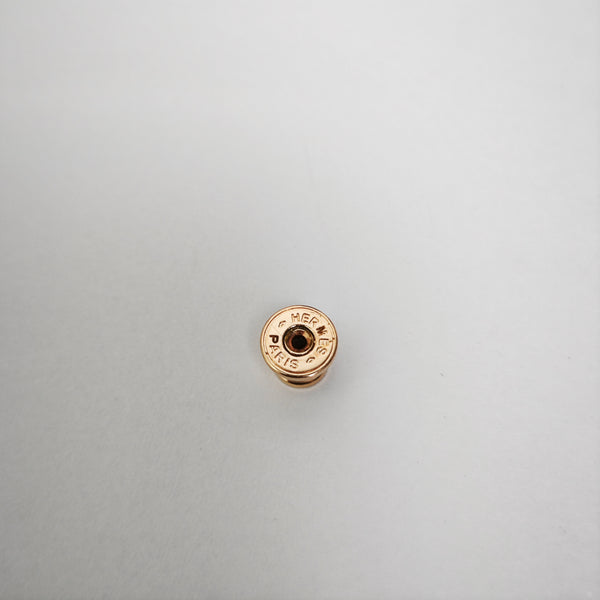 Pop H Metal Rose Gold Stud Earrings