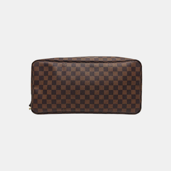 NEVERFULL GM Damier Ebene Coated Canvas Brown