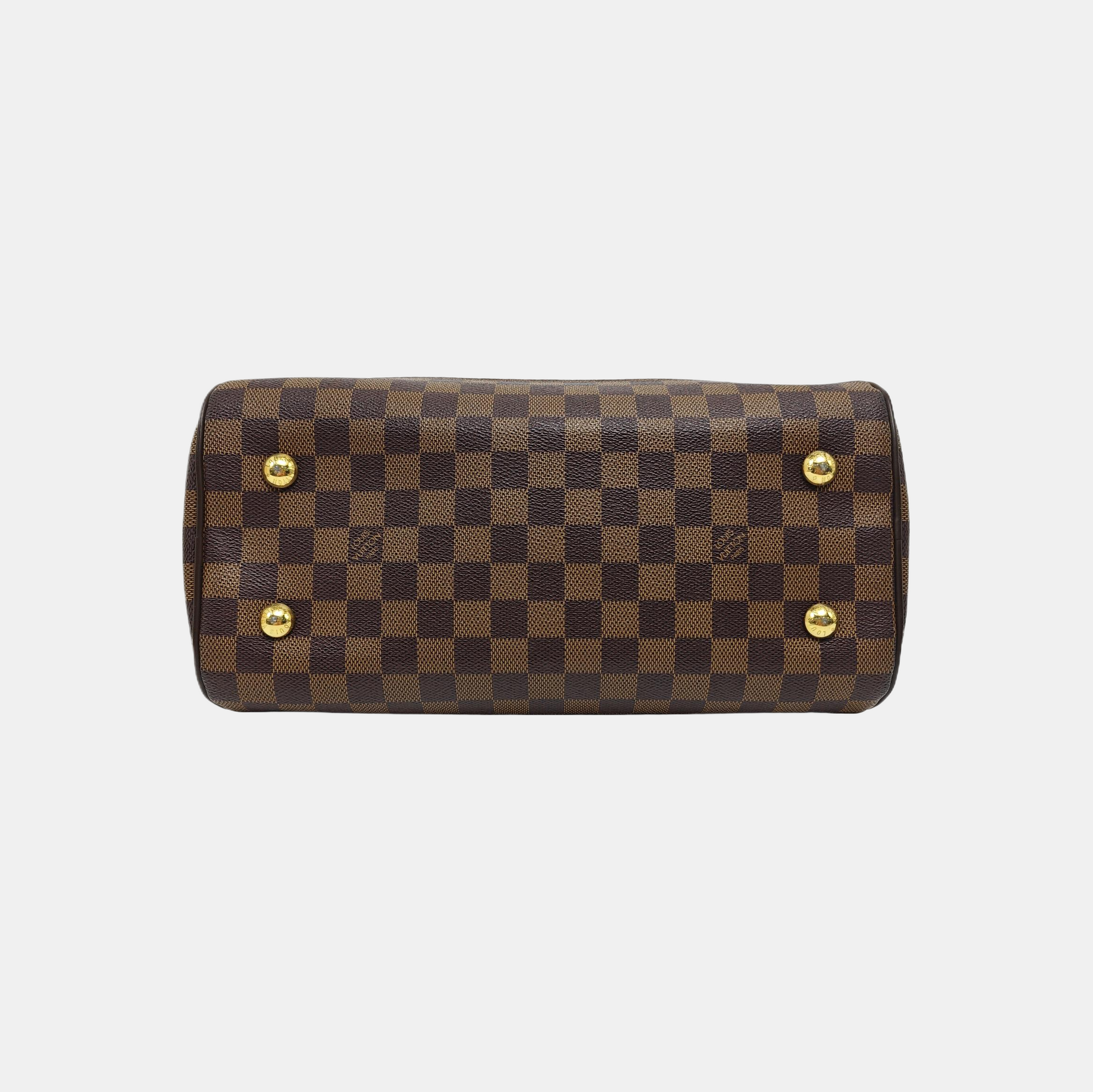 DUOMO Damier Ebene Coated Canvas Brown