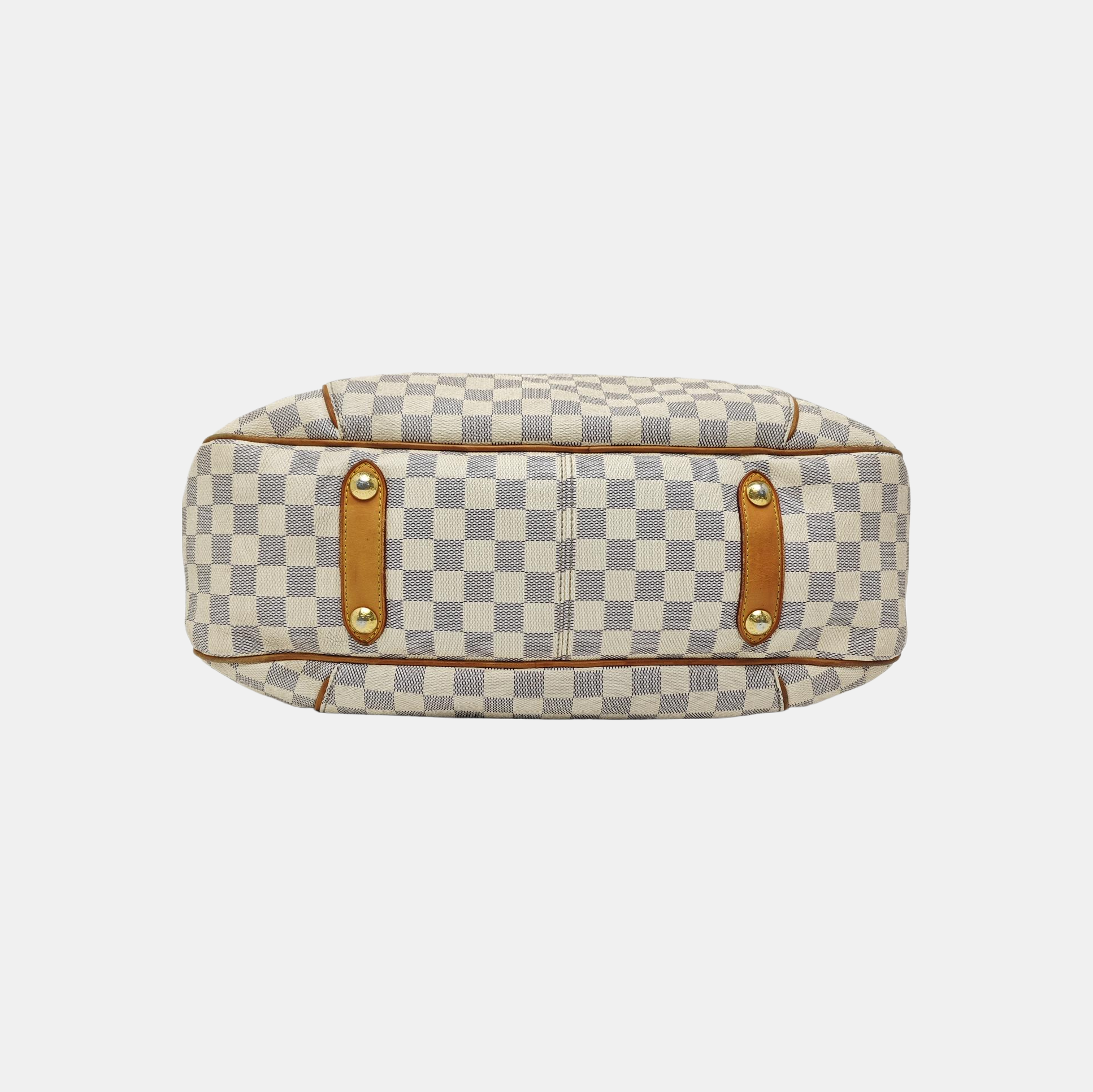 GALLIERA GM Damier Azur Coated Canvas White