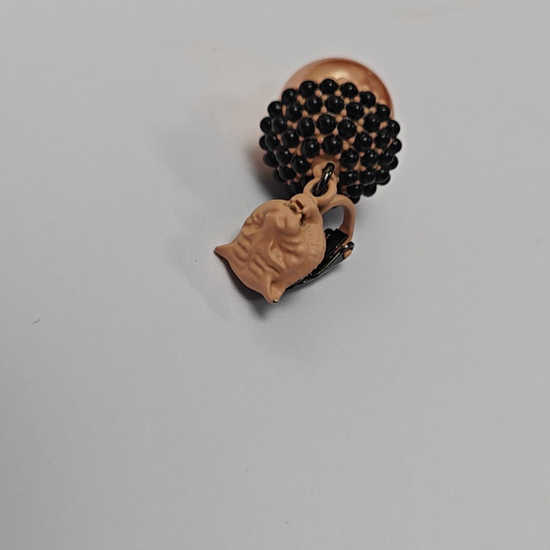 Le Marché Des Merveilles Metal Pink Clip On Earrings