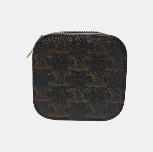 Coated Canvas Shoulder Bag Black