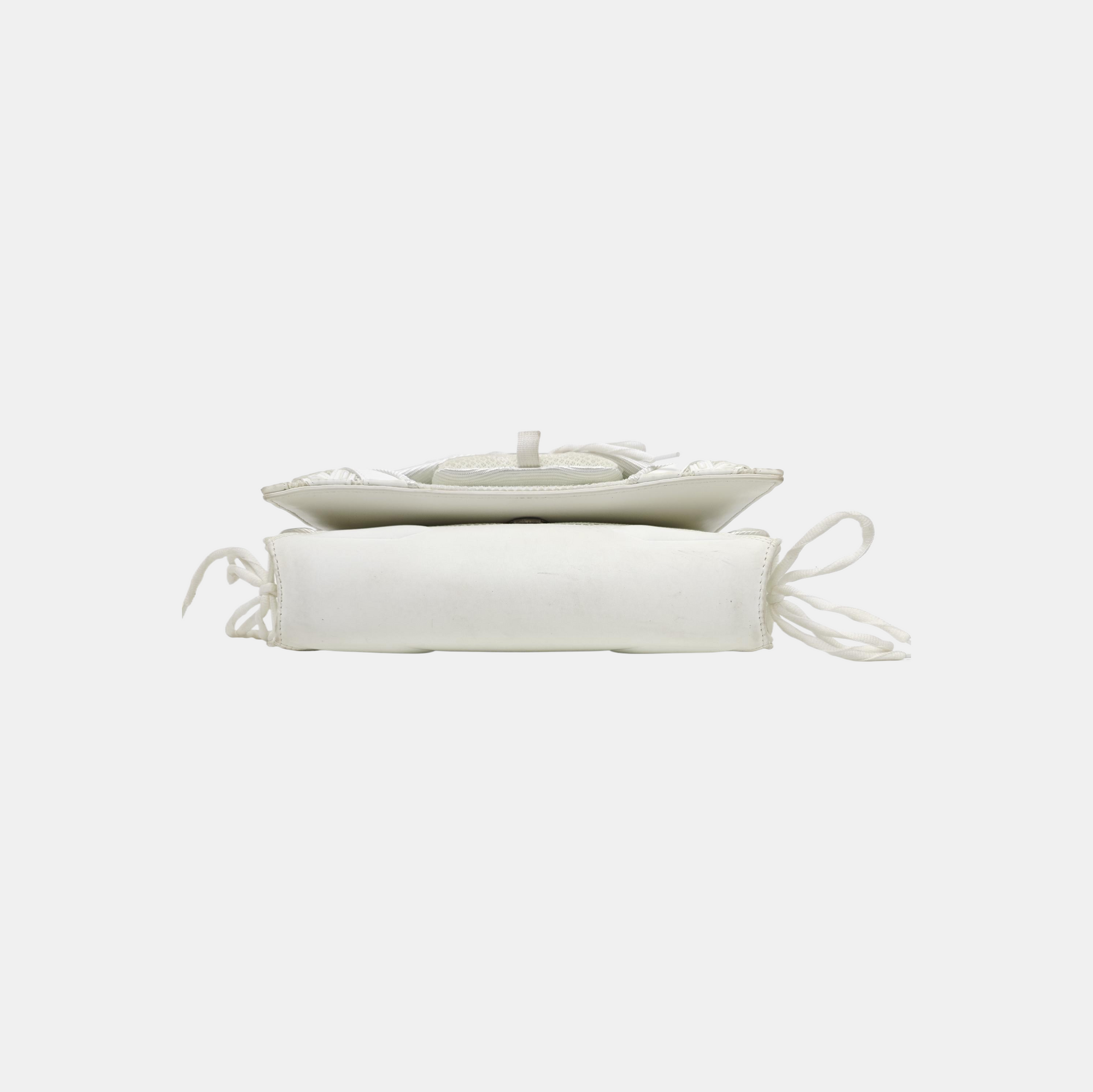 Leather Shoulder Bag White