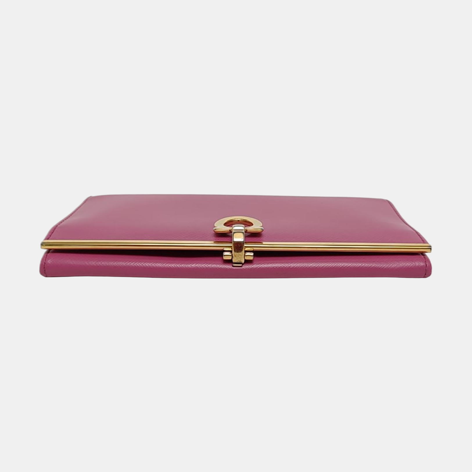 Gancio Calfskin Purple Wallet